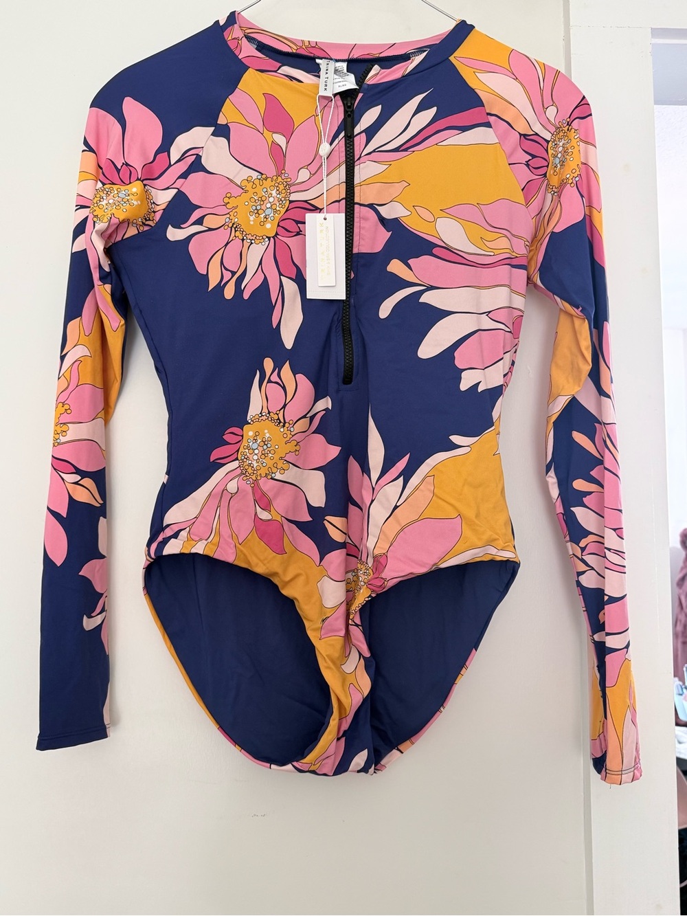 Trina Turk New Breeze Floral Long Sleeve Swimsuit/Paddle Suit
